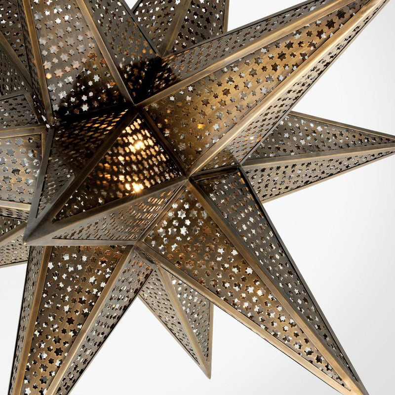 Star Of The East 3 Light Chandelier in Old World Bronze