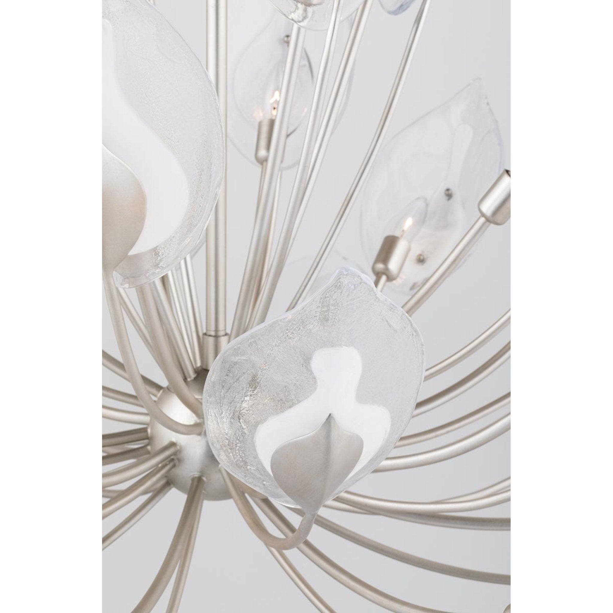 Blossom 20-Light Chandelier in Silver Leaf 40.5W x 26.75H