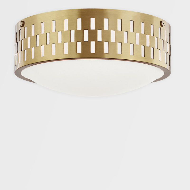 Phoebe 2 Light Wall Sconce in Aged Brass