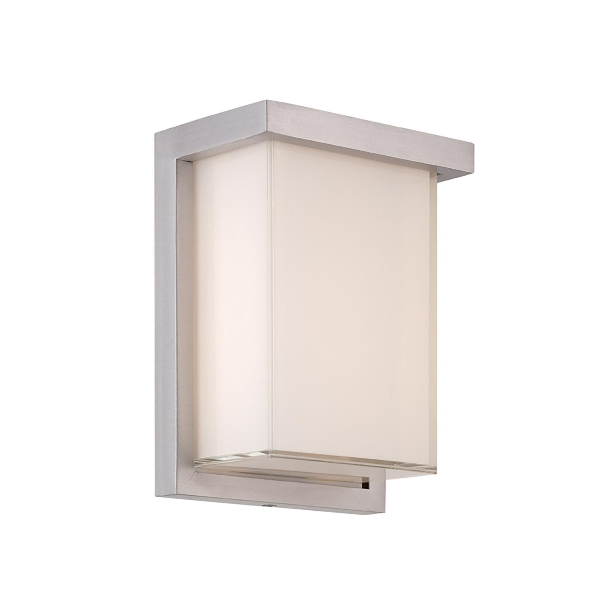 Ledge 8in LED Indoor or Outdoor Wall Light 2700K in Brushed Aluminum
