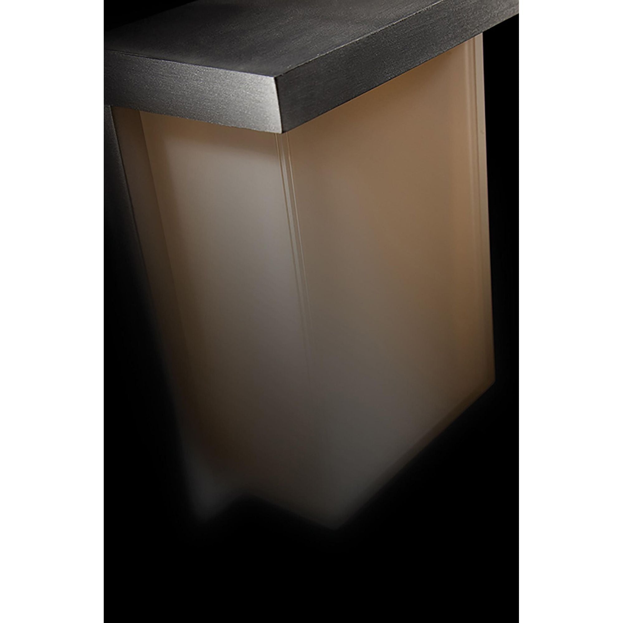 Ledge 8in LED Indoor or Outdoor Wall Light 2700K in Brushed Aluminum