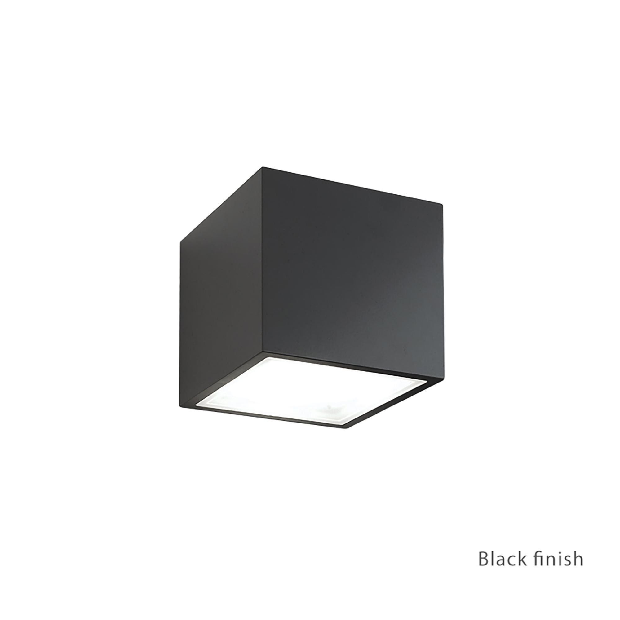 Bloc LED Indoor or Outdoor Up and Down Wall Light 2700K in Black