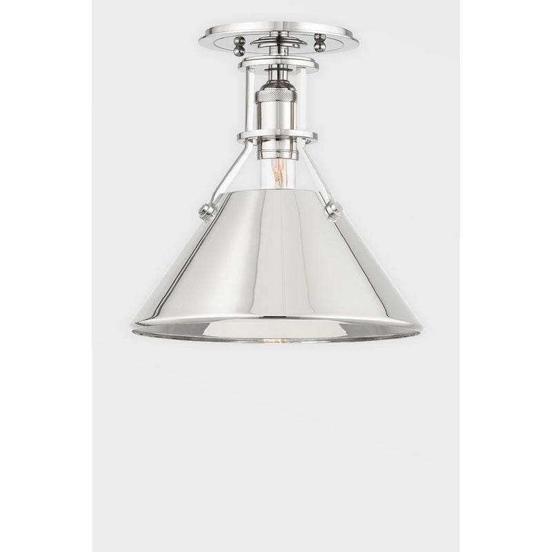 Metal No.2 1 Light Pendant in Aged/antique Distressed Bronze by Mark D. Sikes