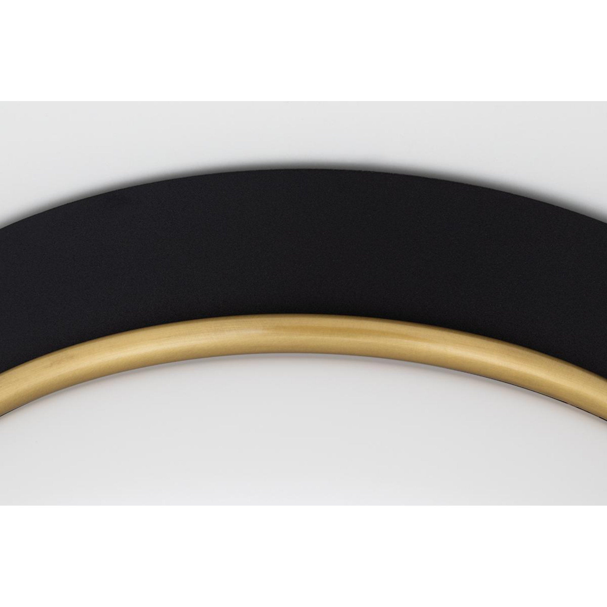 Cath 2-Light Flush Mount in  Aged Brass/Black 24L x 12.75W x 5H