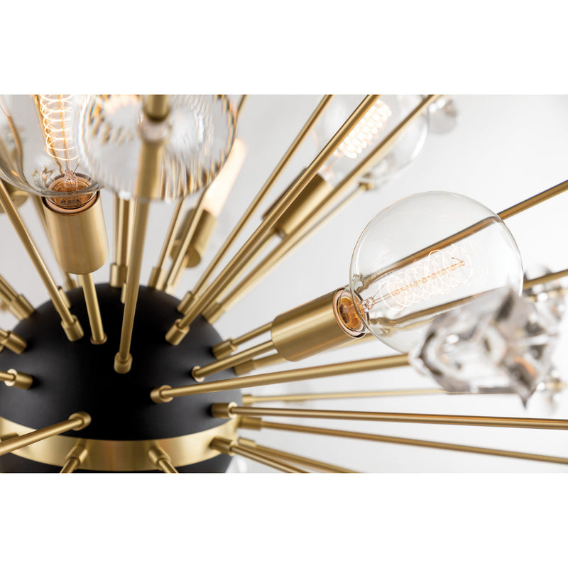 Liberty 12 Light Chandelier in Aged Brass