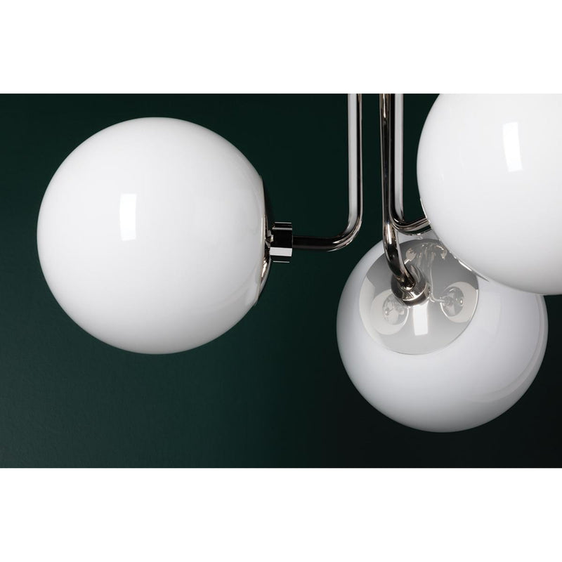 Stella 3 Light Semi Flush in Polished Nickel