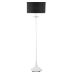 Bexhill White Floor Lamp - Gesso White