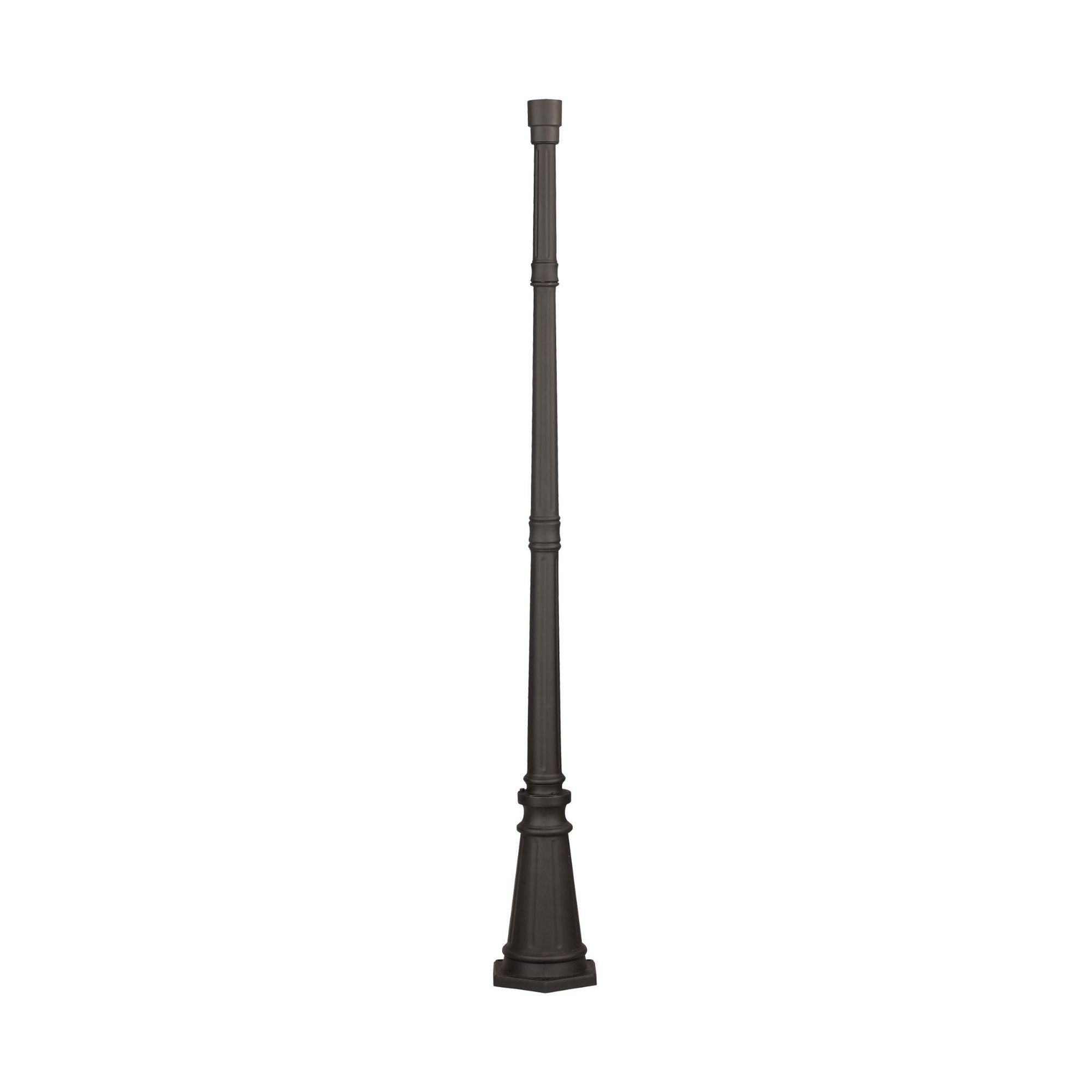 Cast Aluminum Post in Black Finish Traditional Outdoor Fixture 10.5" Width 71" Height