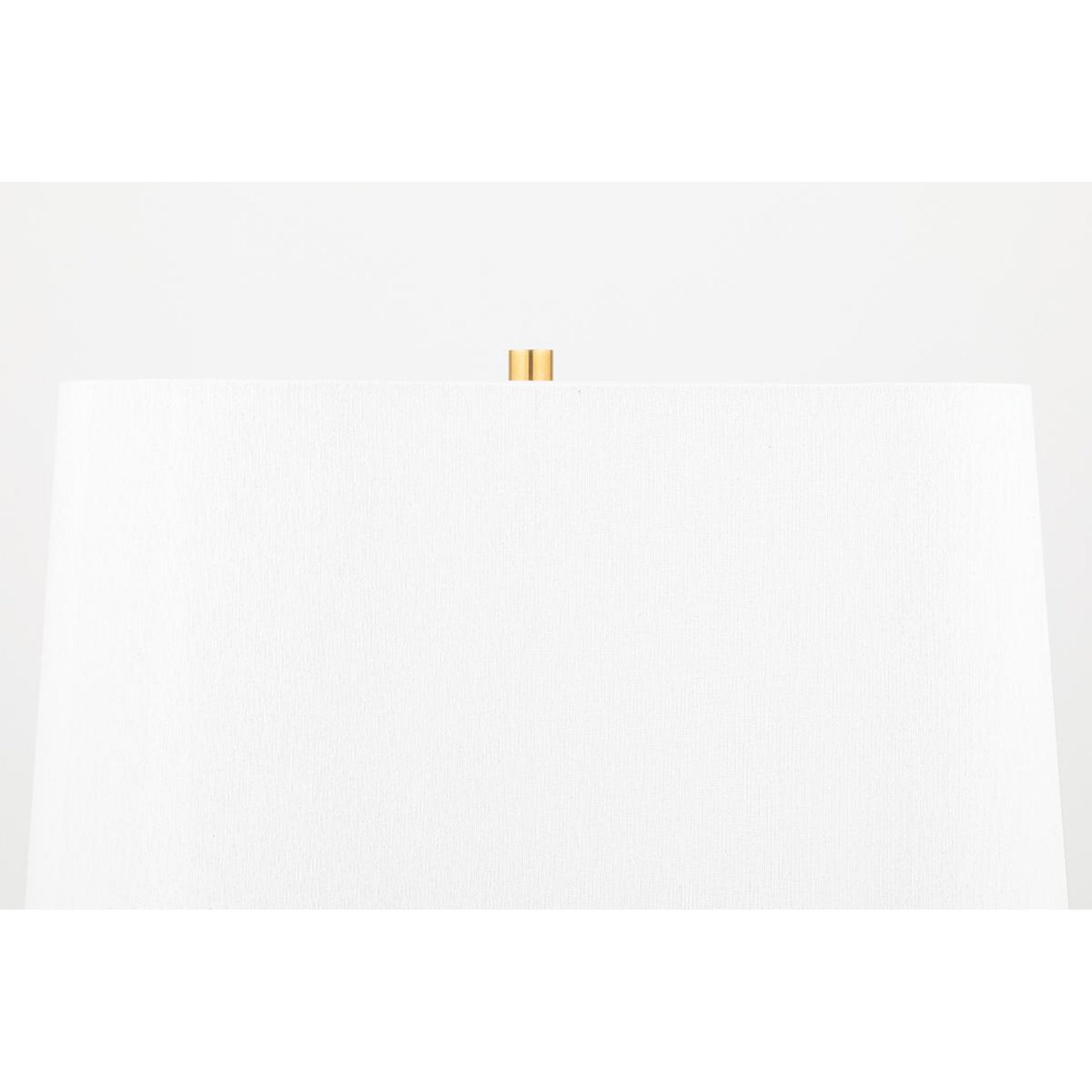 Kimball 1-Light Table Lamp in  Aged Brass/Gray 11L x 11W x 29H