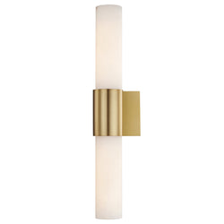 Barkley 2 Light Wall Sconce in Aged Brass