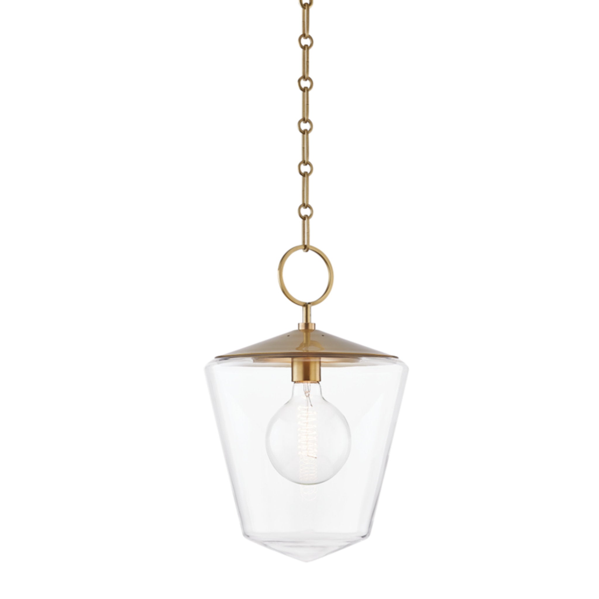 Greene 1-Light Pendant in  Aged Brass 11.75L x 11.75W x 18.25H