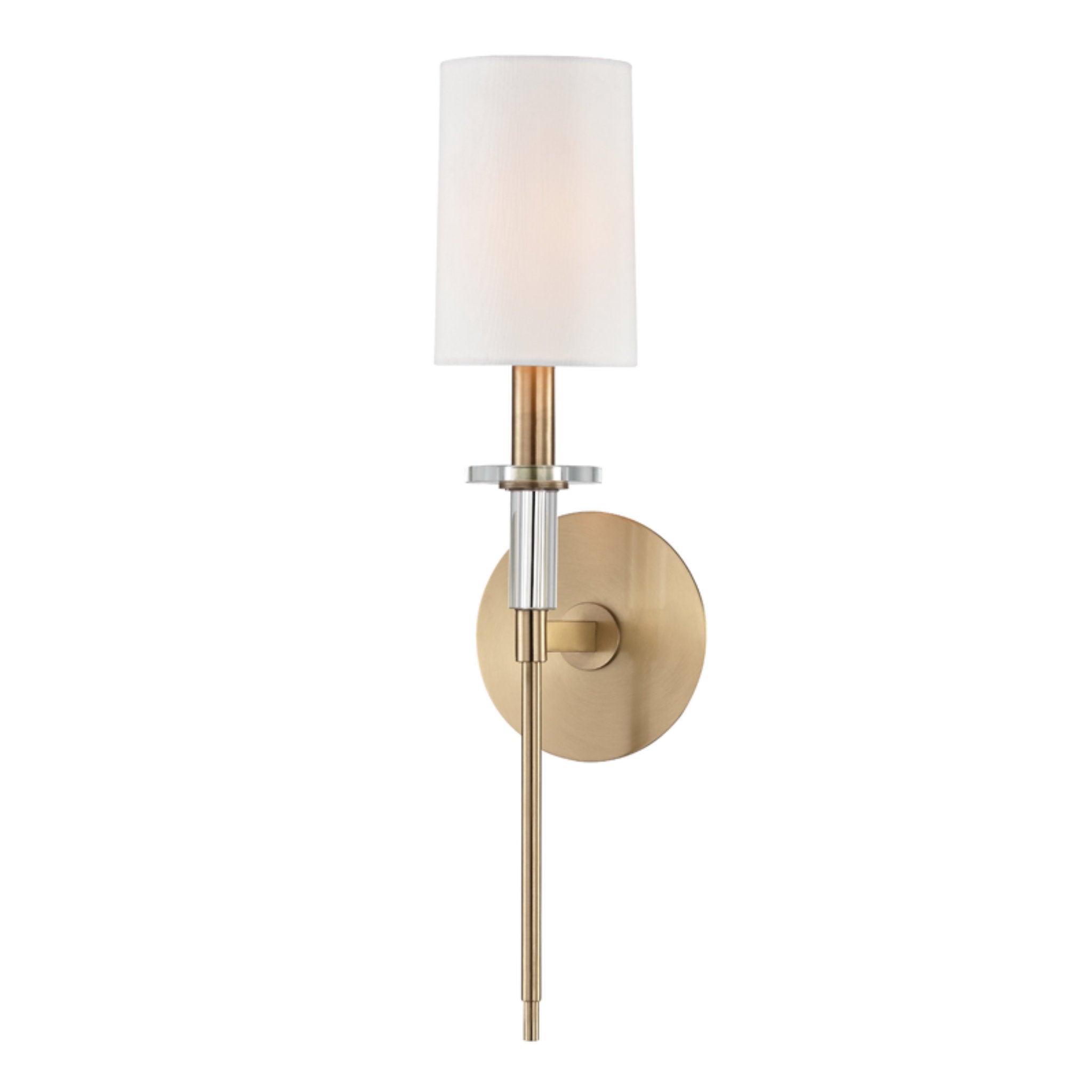 Amherst 1-Light Wall Sconce in  Aged Brass 5L x 5W x 18.75H