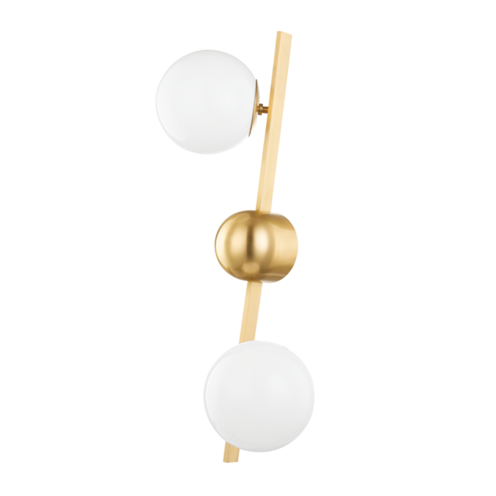 Wendover 2-Light Wall Sconce in  Aged Brass 11.25L x 11.25W x 26.75H