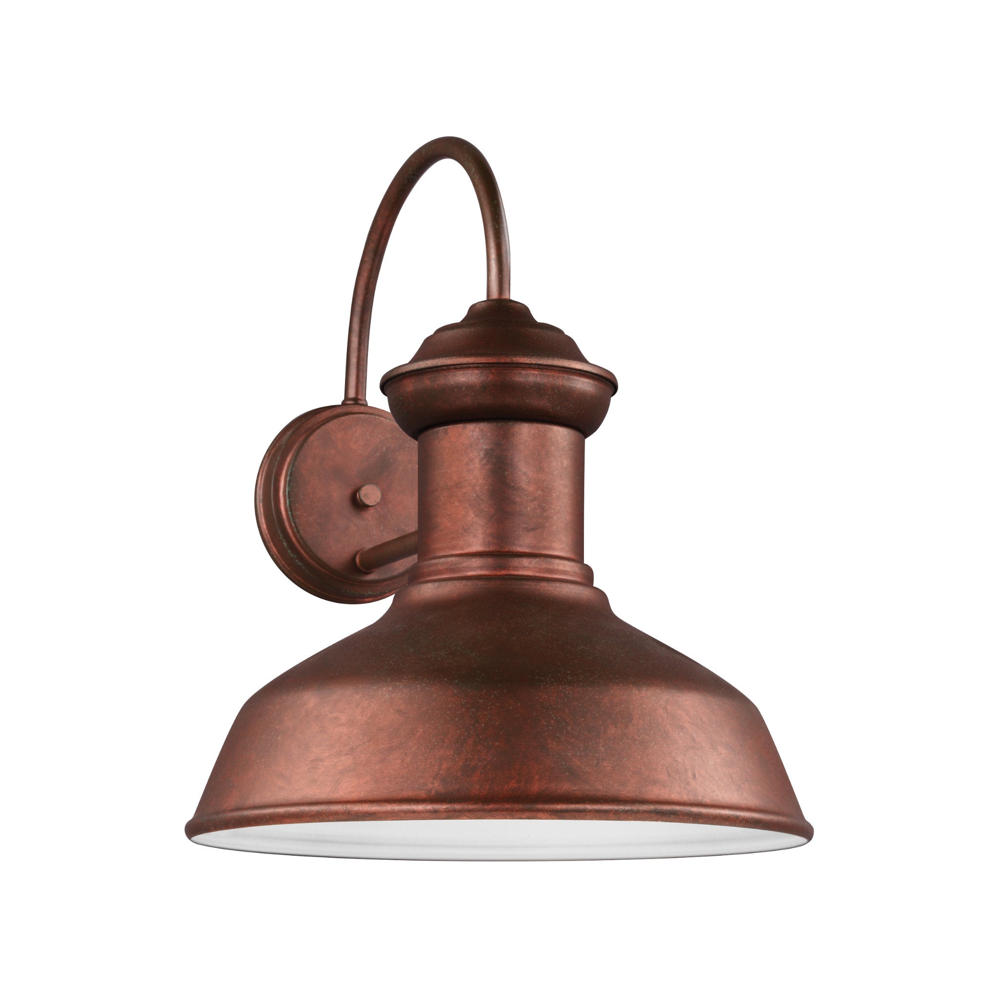Fredricksburg Large One Light Outdoor Wall Lantern Traditional Fixture 13.25" Width 15.875" Height Aluminum in Weathered Copper