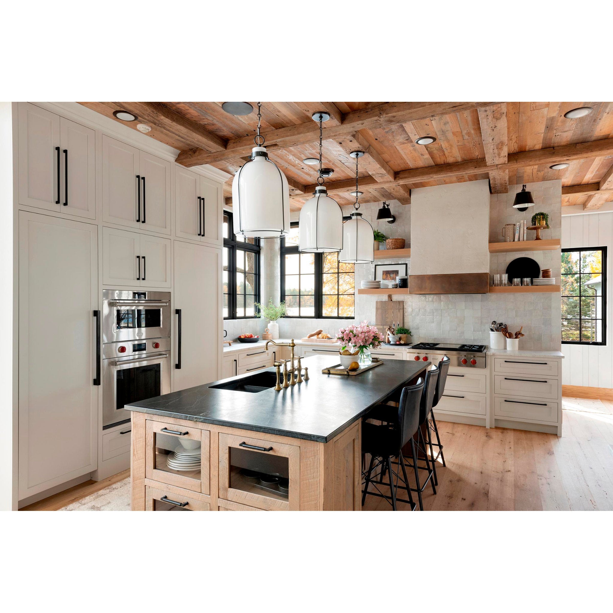 Eldridge 1-Light Pendant in  Old Bronze 14L x 14W x 20.25H