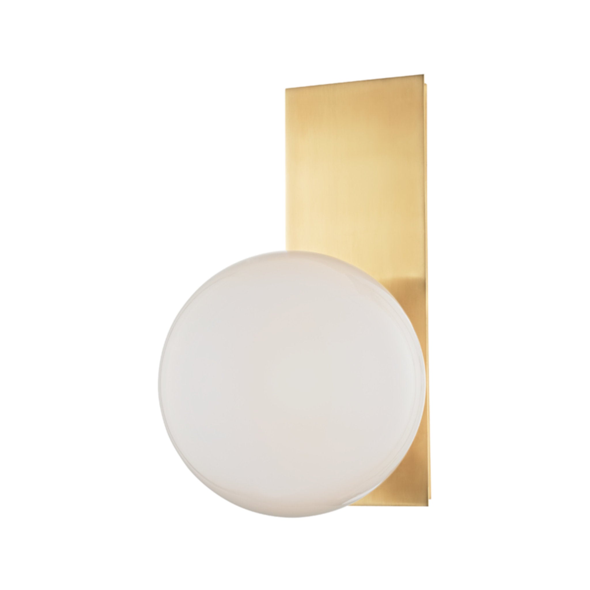 Hinsdale 1-Light Wall Sconce in  Aged Brass 7.5L x 7.5W x 12.75H