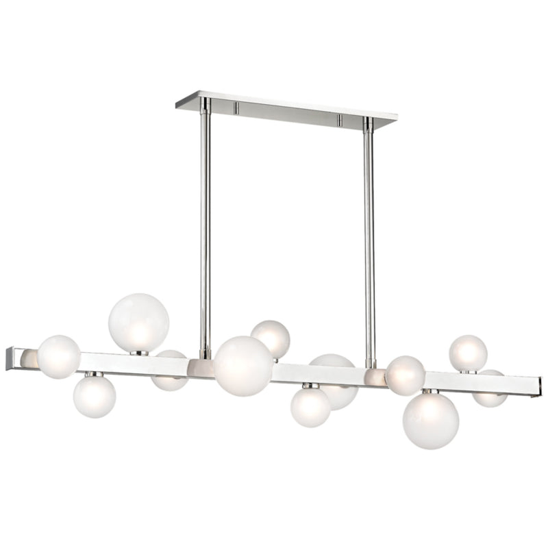 Mini Hinsdale 12 Light Linear in Polished Nickel