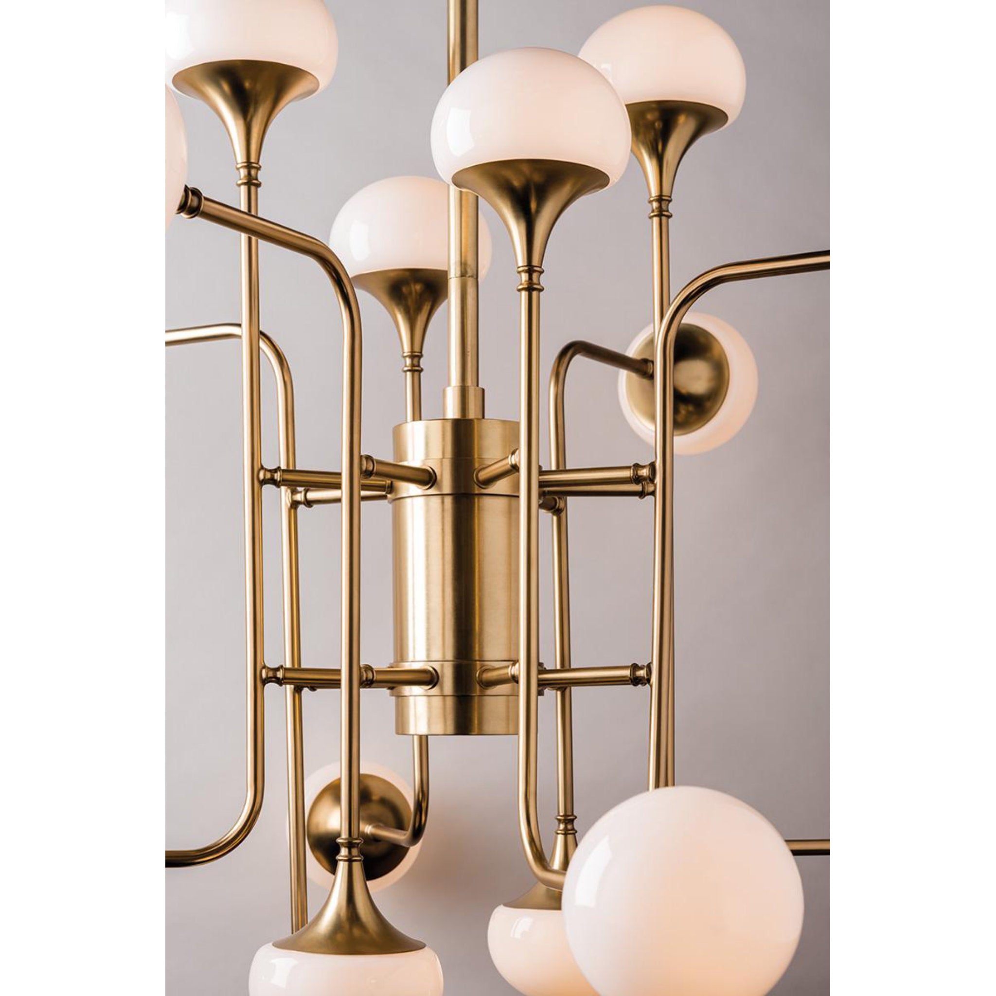 Fleming 3 Light Bath and Vanity in Aged Brass