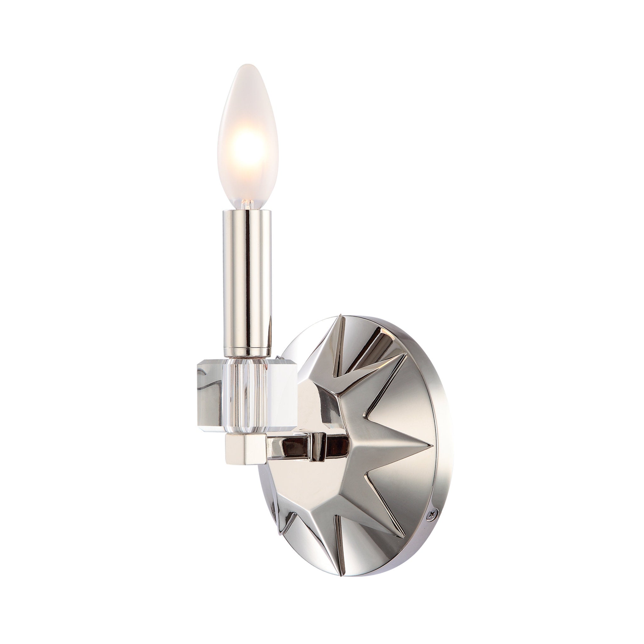 Carson 5'' Polished Nickel Sconce Silver 5"W x 7.5"H x 4"D