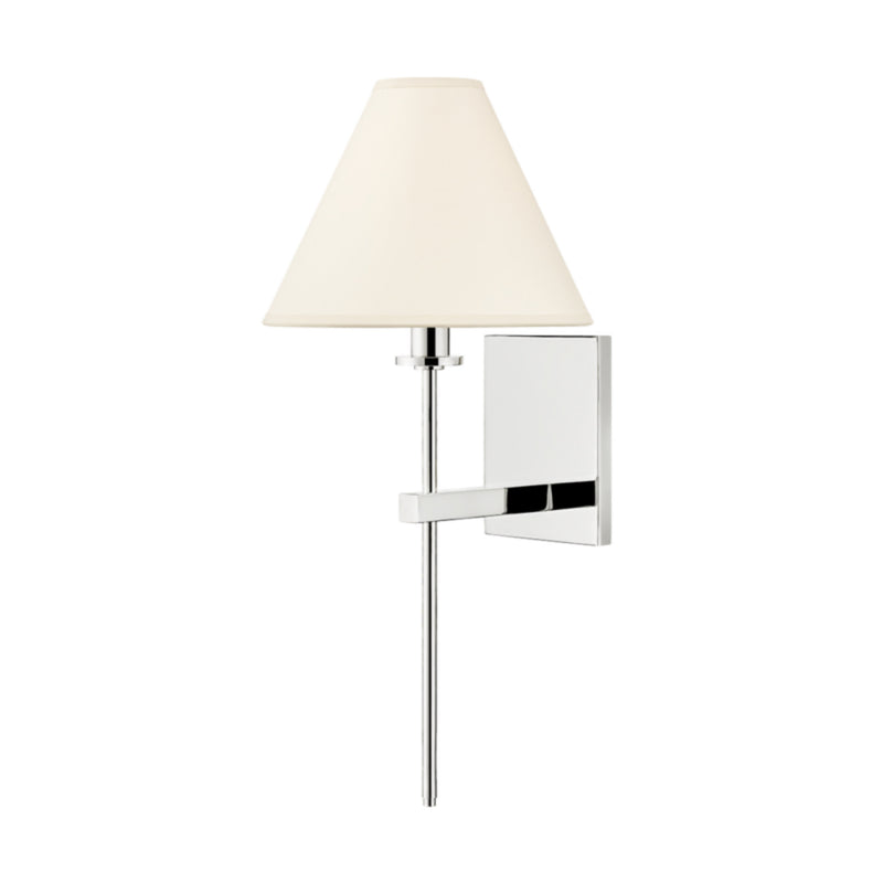 Graham 1 Light Wall Sconce in Polished Nickel