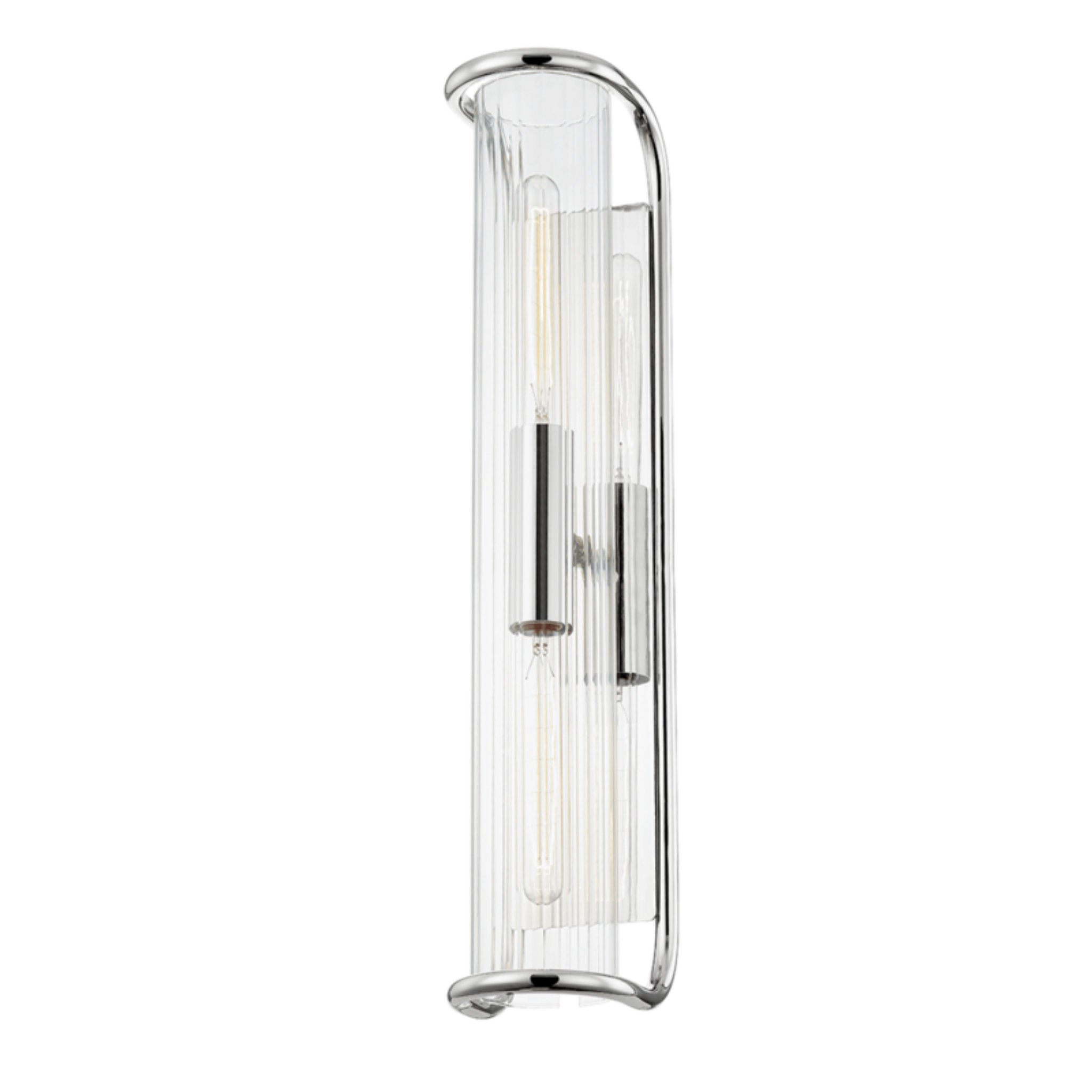 Fillmore 2-Light Wall Sconce in  Polished Nickel 5.5L x 5.5W x 26.25H