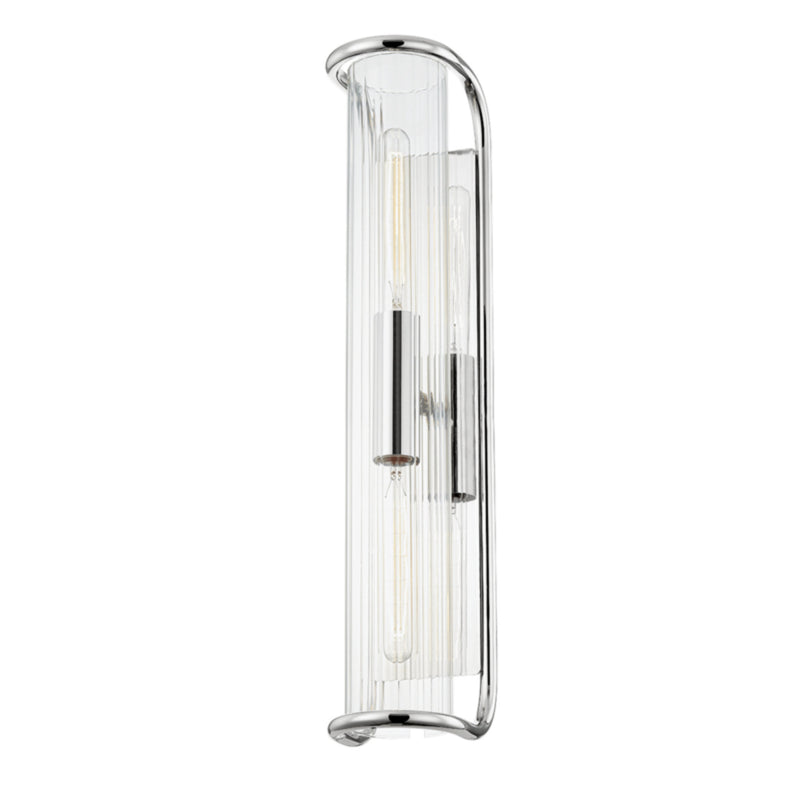 Fillmore 2 Light Wall Sconce in Polished Nickel