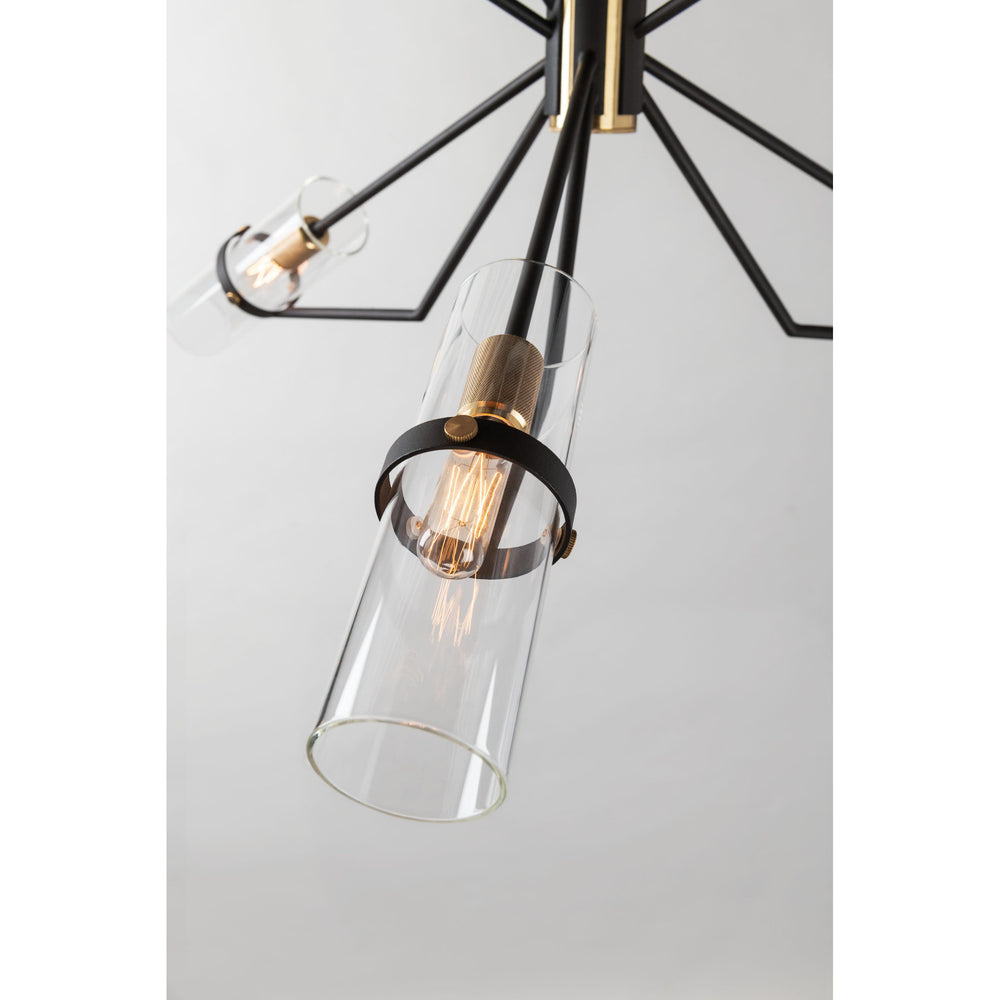Raef Pendant 1-Light LED in Textured Bronze Brushed Brass 9.5L x 9.5W