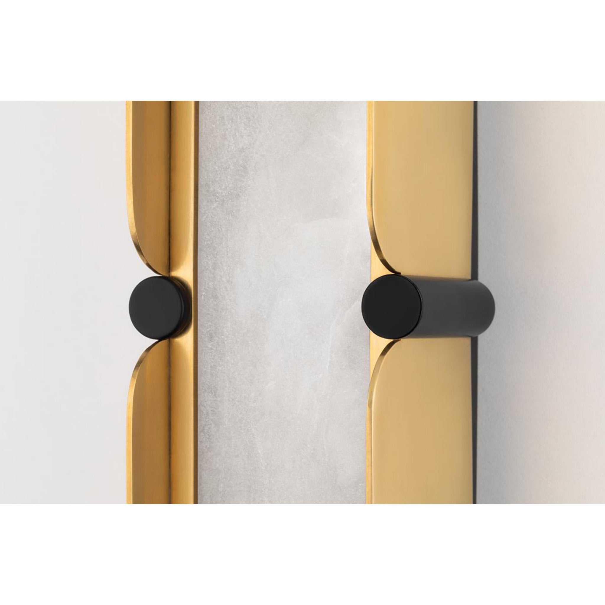 Tribeca 0-Light Bath and Vanity in  Burnished Nickel/Black Combo 3.25L x 3.25W x 30.5H