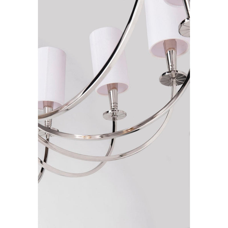 Mason 12 Light Chandelier in Aged Brass