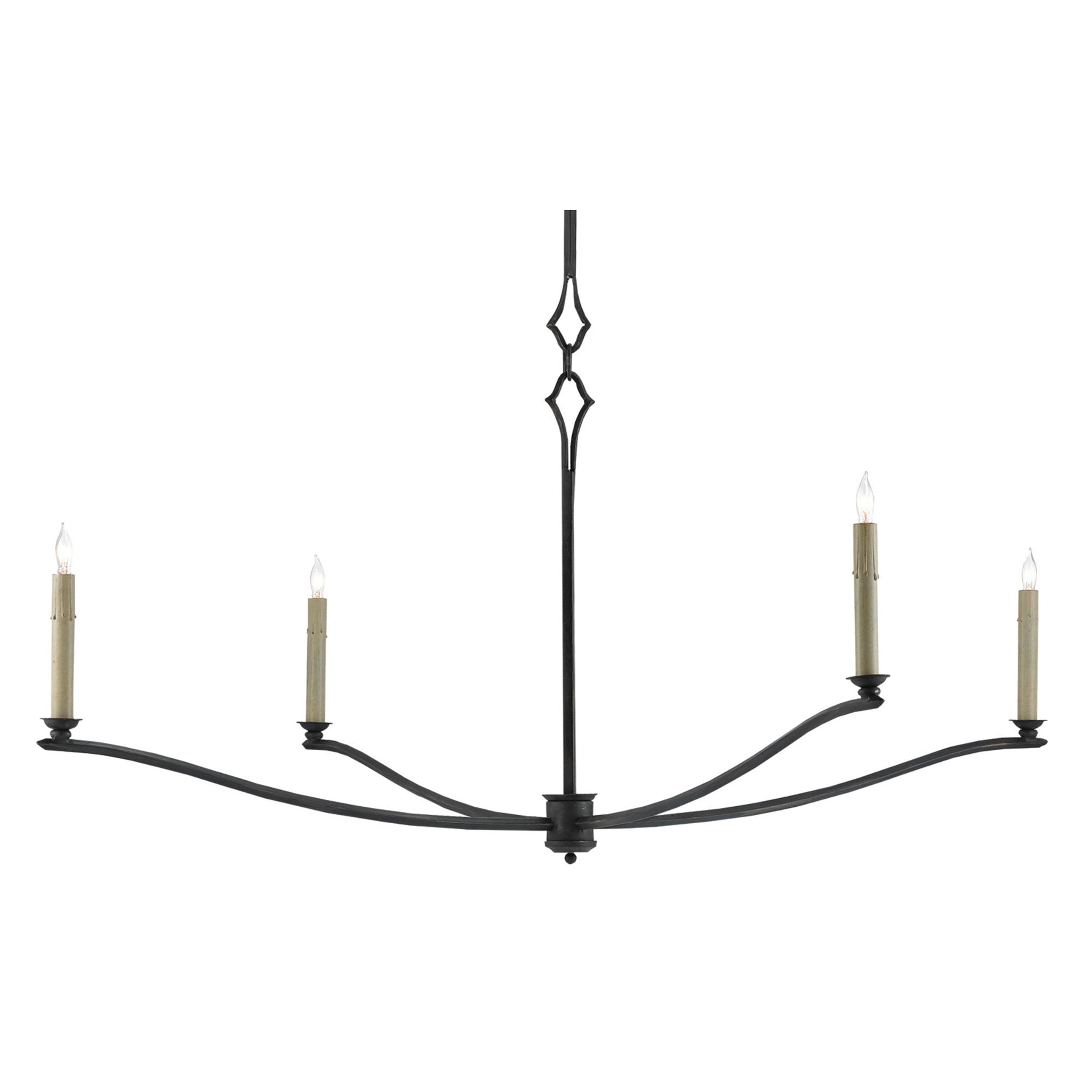Knole Black Chandelier - French Black