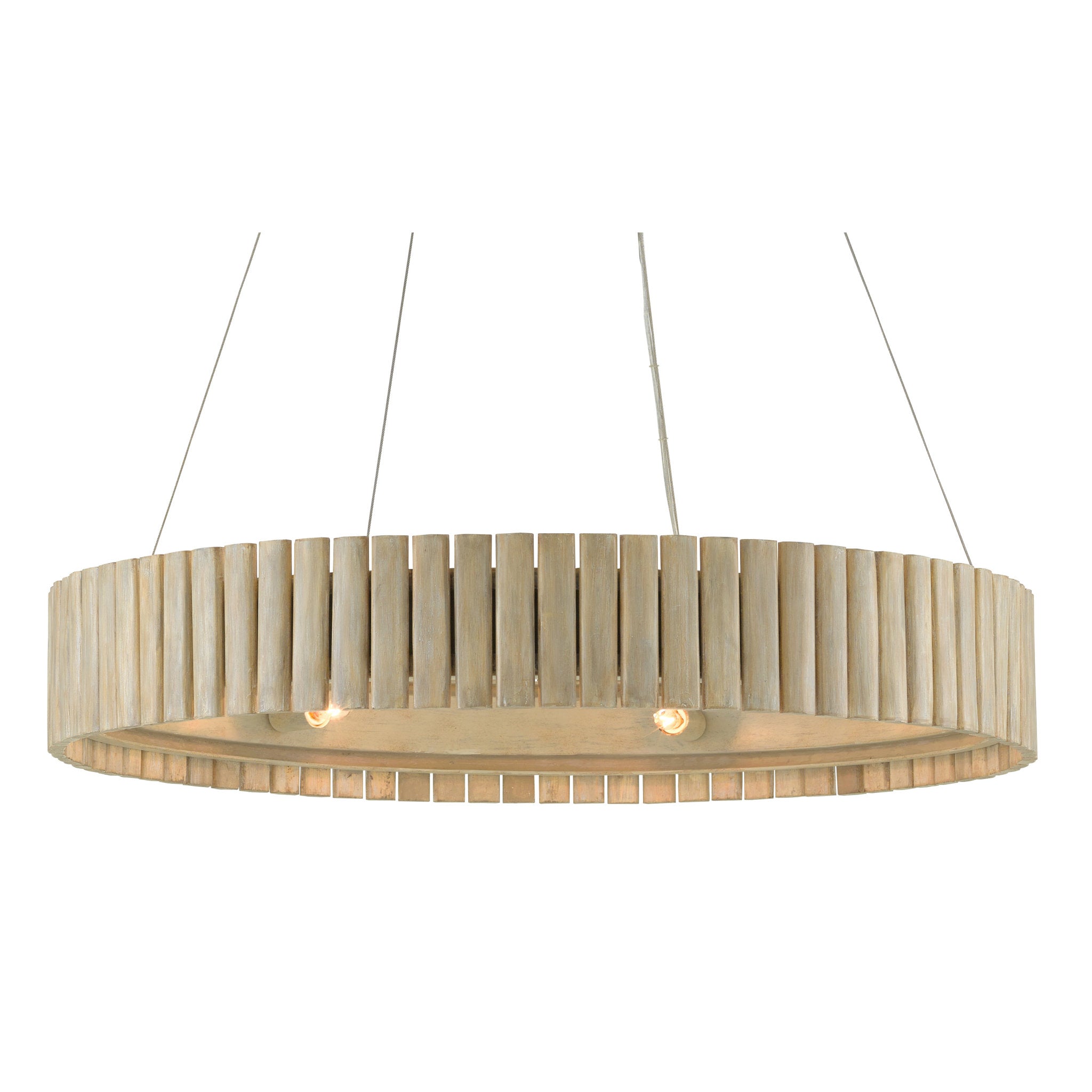 Tetterby Chandelier - Light Taupe/Smokewood