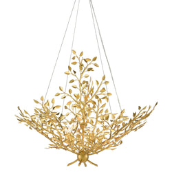 Huckleberry Gold Chandelier - Contemporary Gold Leaf