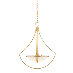 Iberia Gold Chandelier - Contemporary Gold Leaf