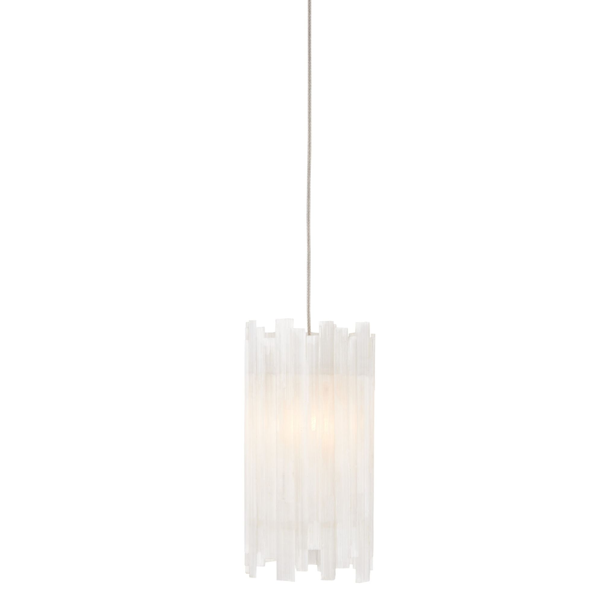 Escenia 1-Light Round Multi-Drop Pendant - Natural/Painted Silver