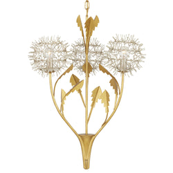 Dandelion Silver & Gold Pendant - Contemporary Silver Leaf/Silver/Contemporary Gold Leaf