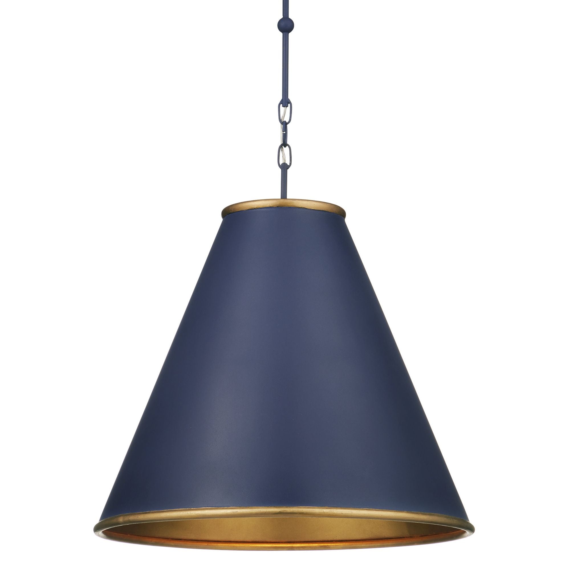 Pierrepont Large Blue Pendant - Hiroshi Dark Blue/Contemporary Gold Leaf/Gold