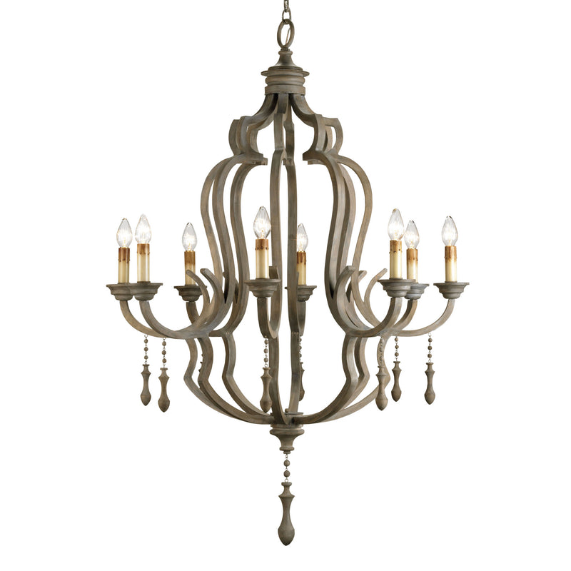 Waterloo Gray Chandelier - Washed Gray