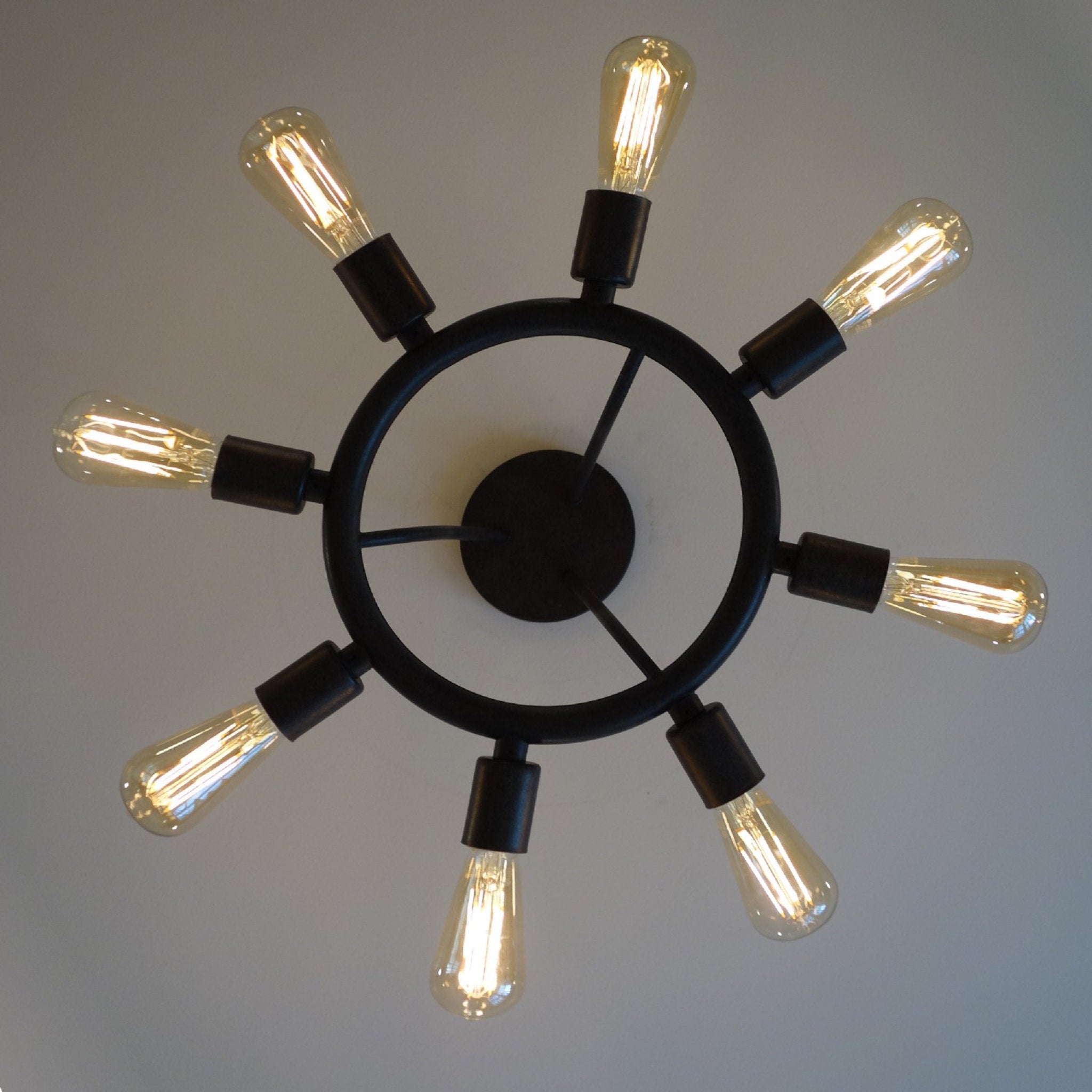 Dakota 15'' Charcoal Bronze Semi Flush Mount Bronze 15"W x 12"H x 15"D