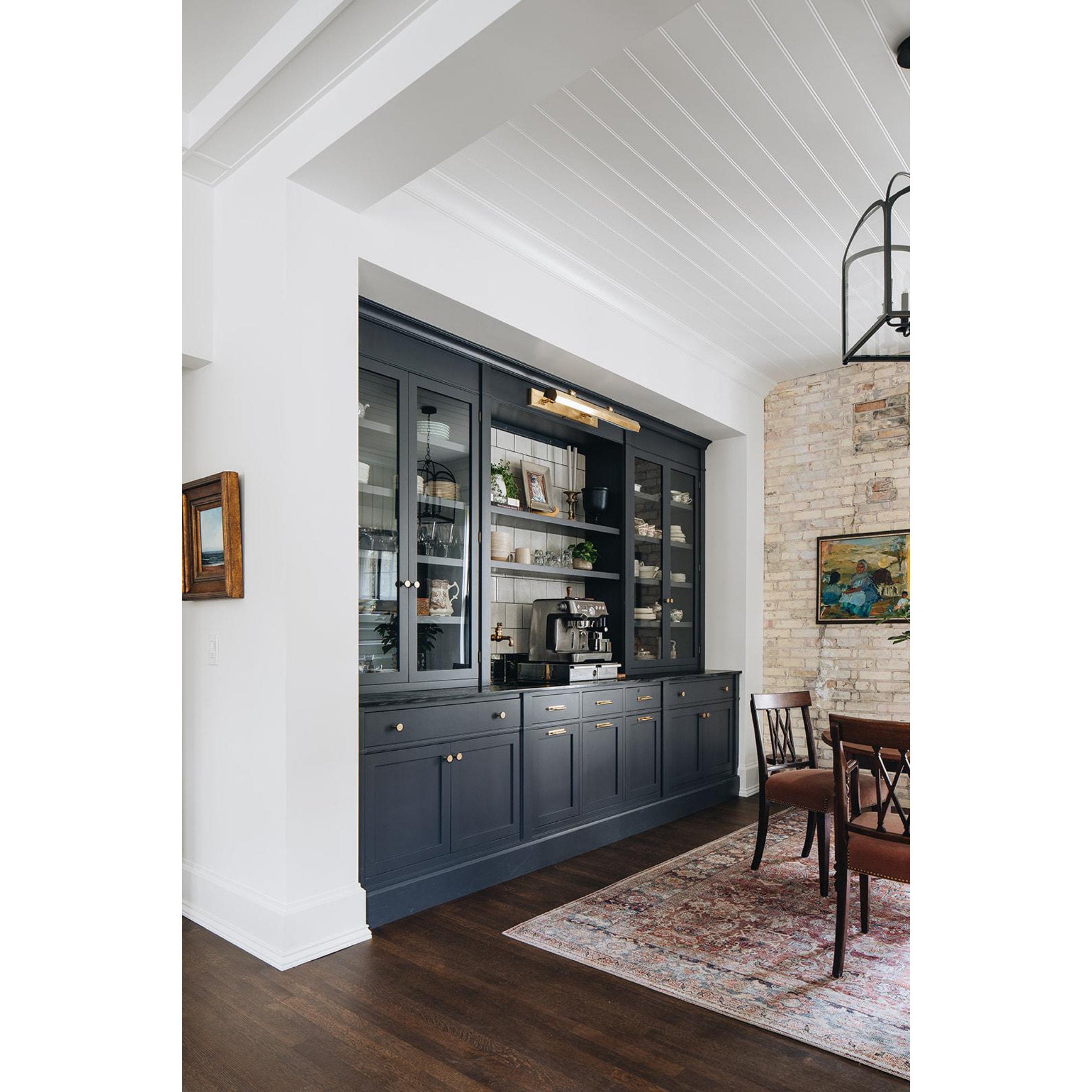 Woodbury 4-Light Picture Light in  Aged Brass 30L x 30W x 6H