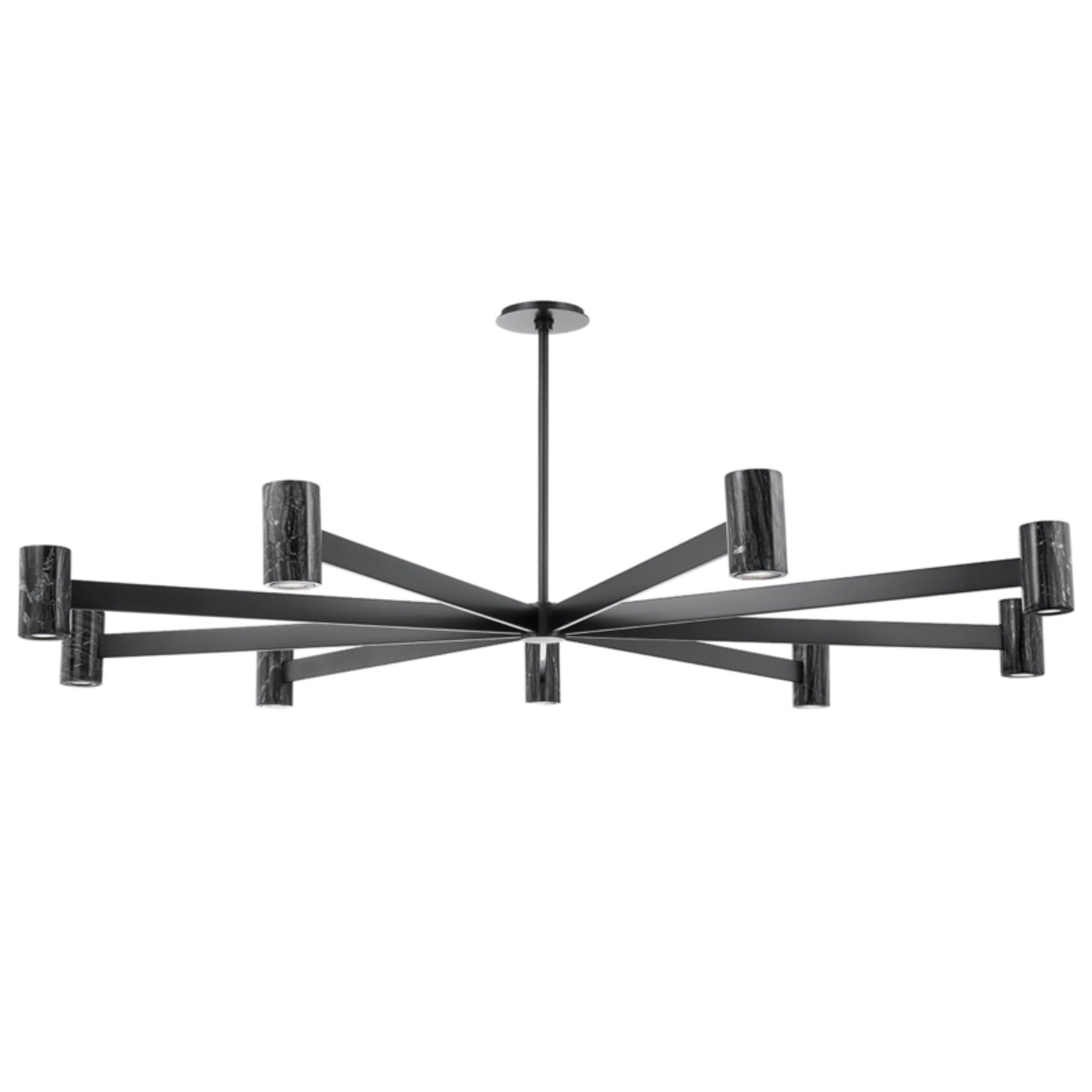Predock 9-Light Chandelier in  Black Brass 64L x 64W x 4.75H