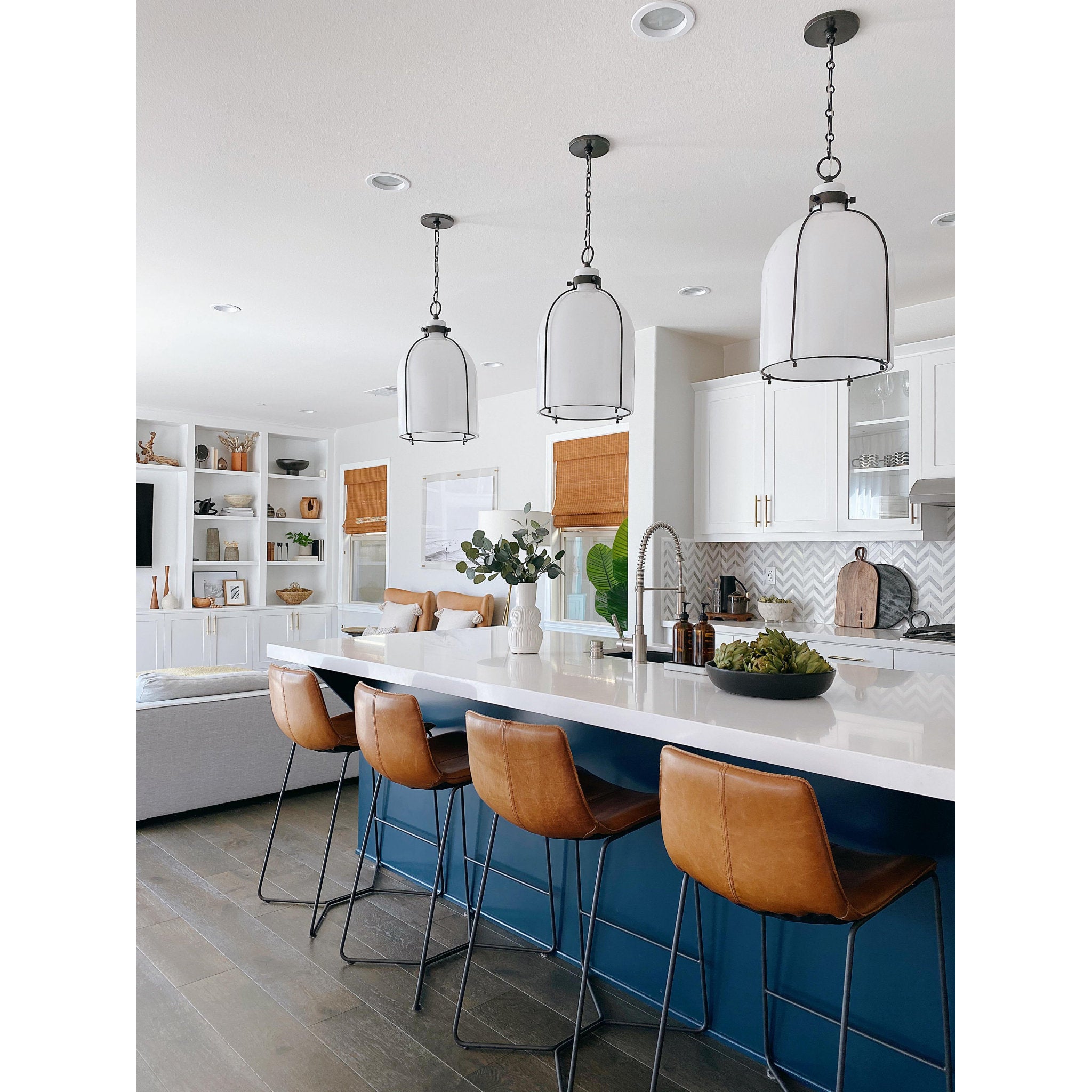 Eldridge 1-Light Pendant in  Old Bronze 14L x 14W x 20.25H