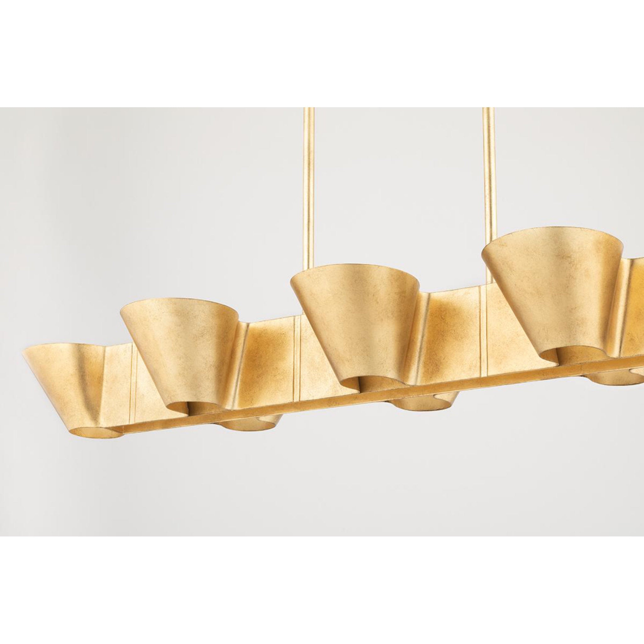 Reeve 8-Light Chandelier in  Vintage Gold Leaf 37.5L x 37.5W x 18H