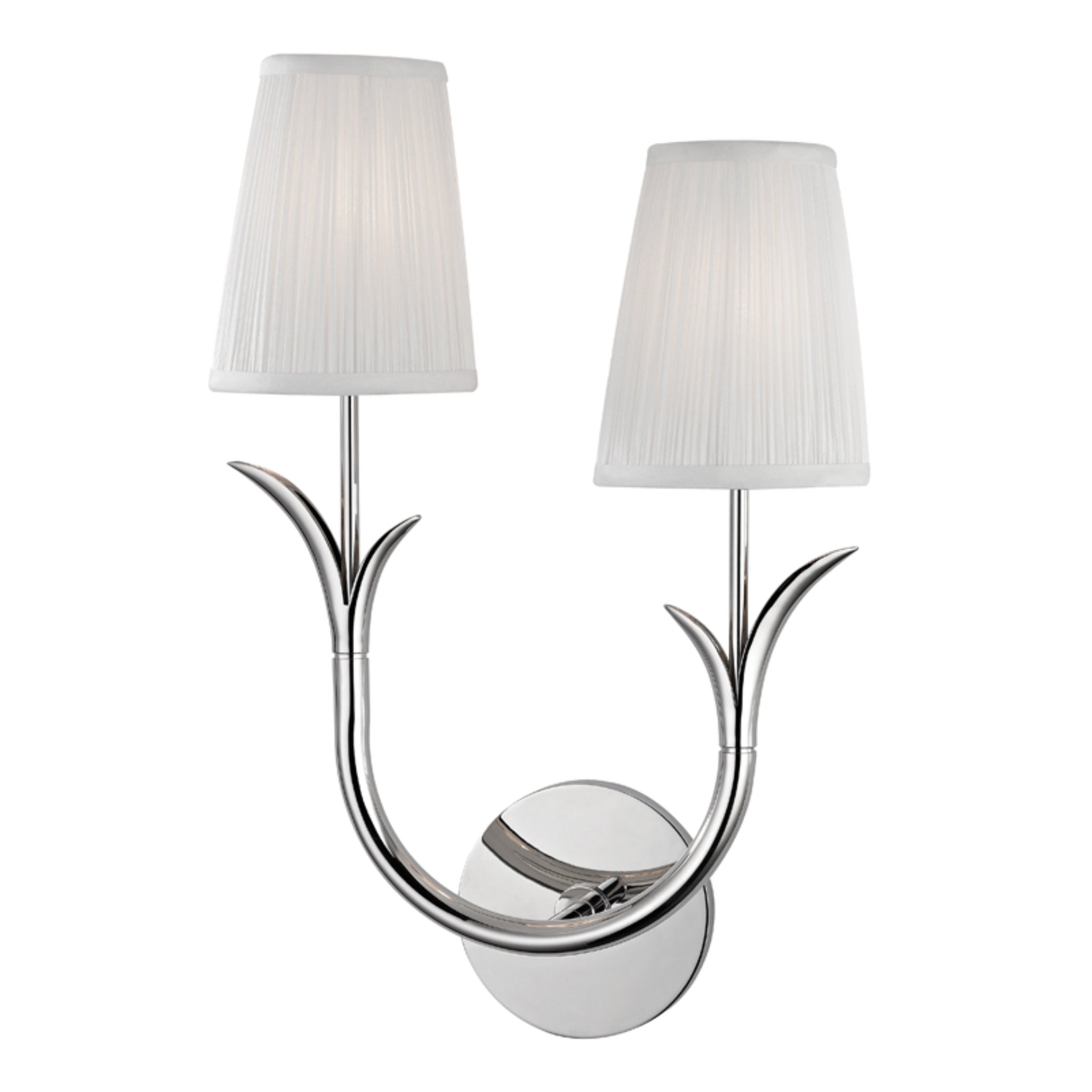 Deering 2 Light Wall Sconce in Polished Nickel