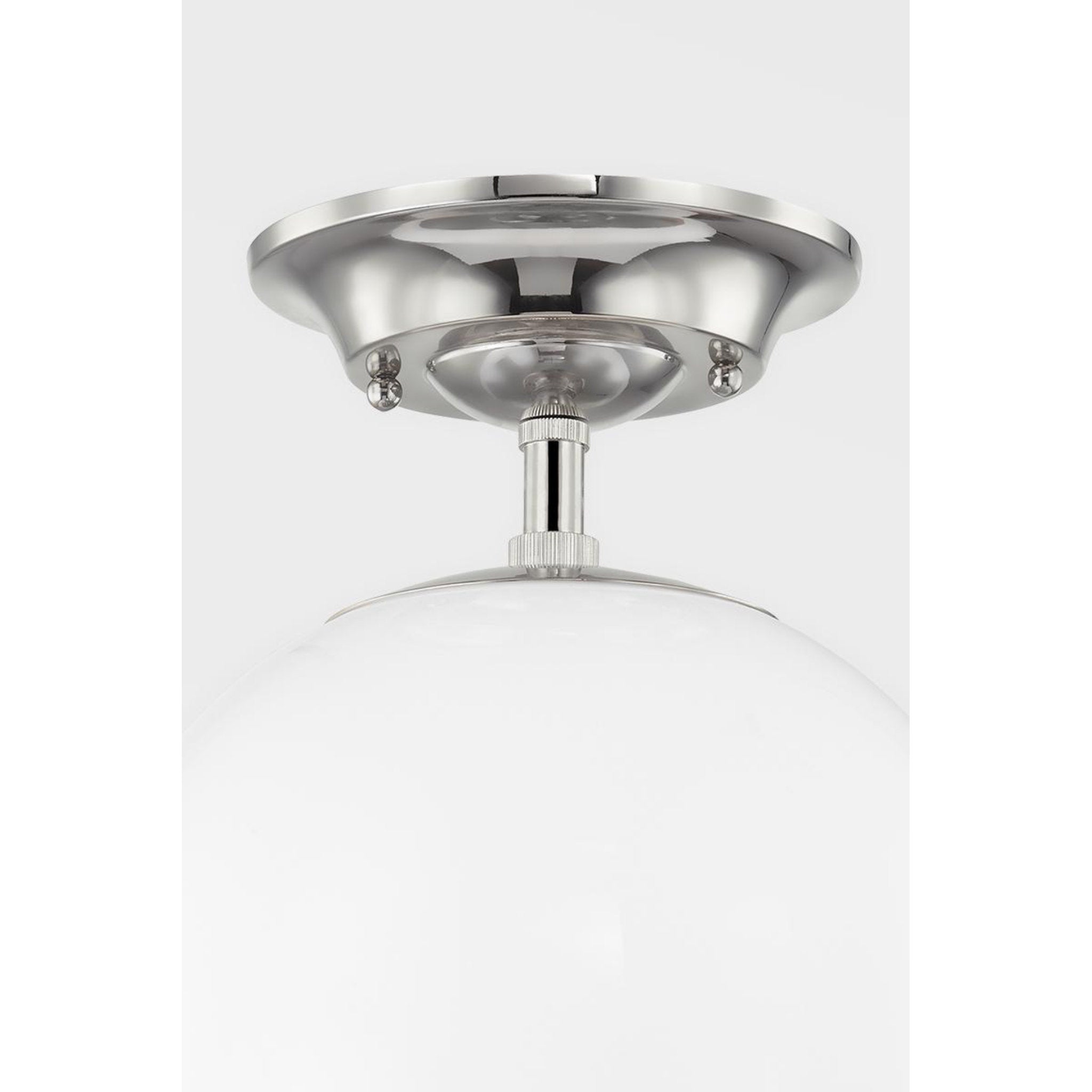 Sphere No.1 1 Light Pendant in Polished Nickel by Mark D. Sikes