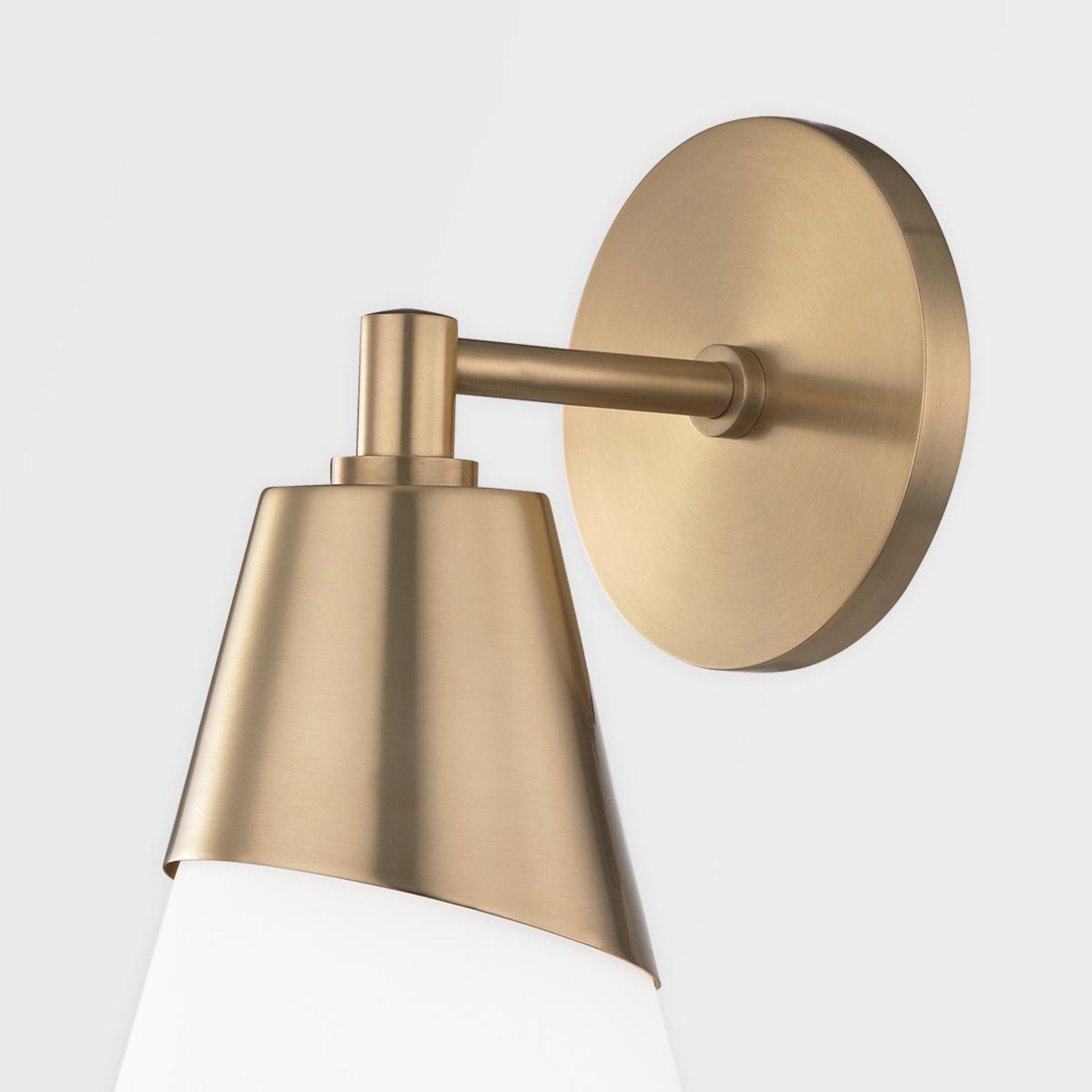 Cora 1-Light Wall Sconce in Aged Brass