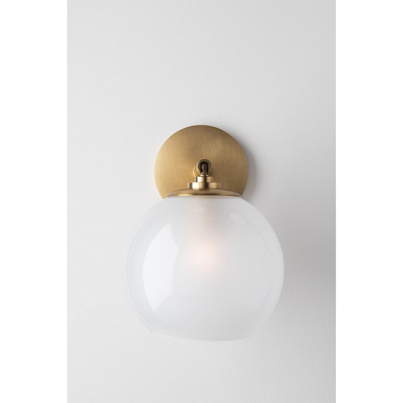 Tilly 1 Light Wall Sconce in Polished Nickel