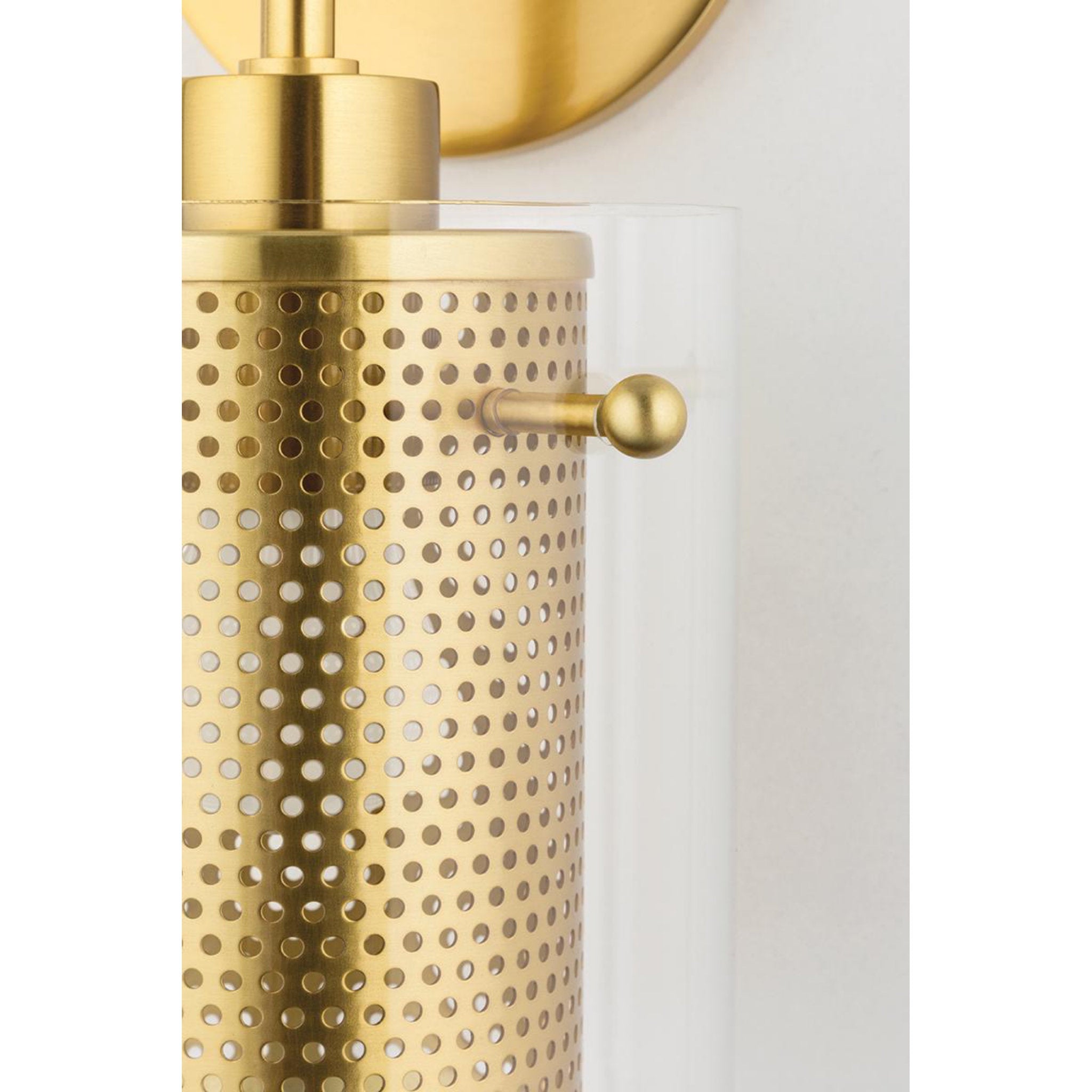 Elanor 1-Light Pendant in  Aged Brass 29.75L x 5.5W x 8.75H