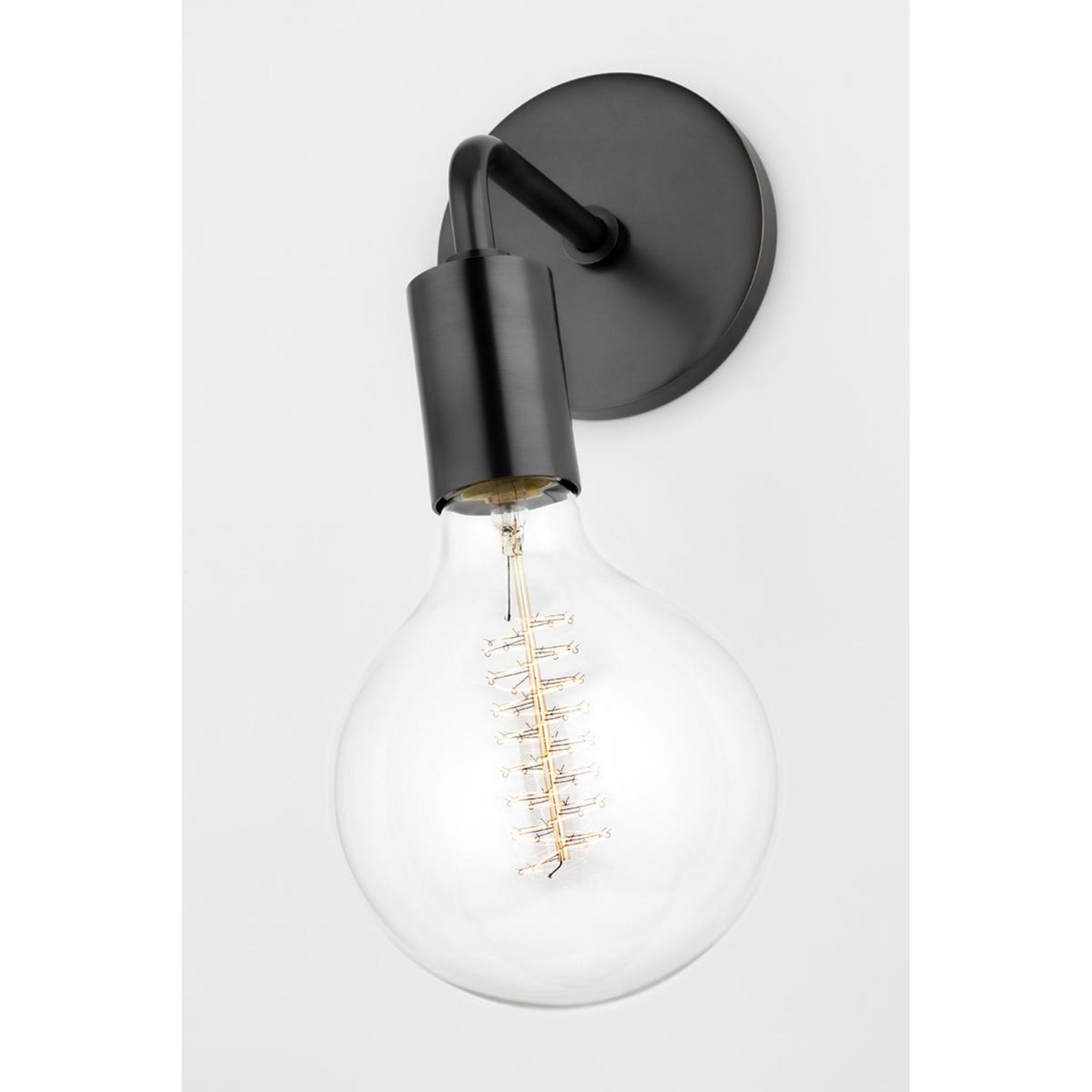 Ava 1-Light Wall Sconce in  Aged Brass 4.75L x 4.75W x 16.75H