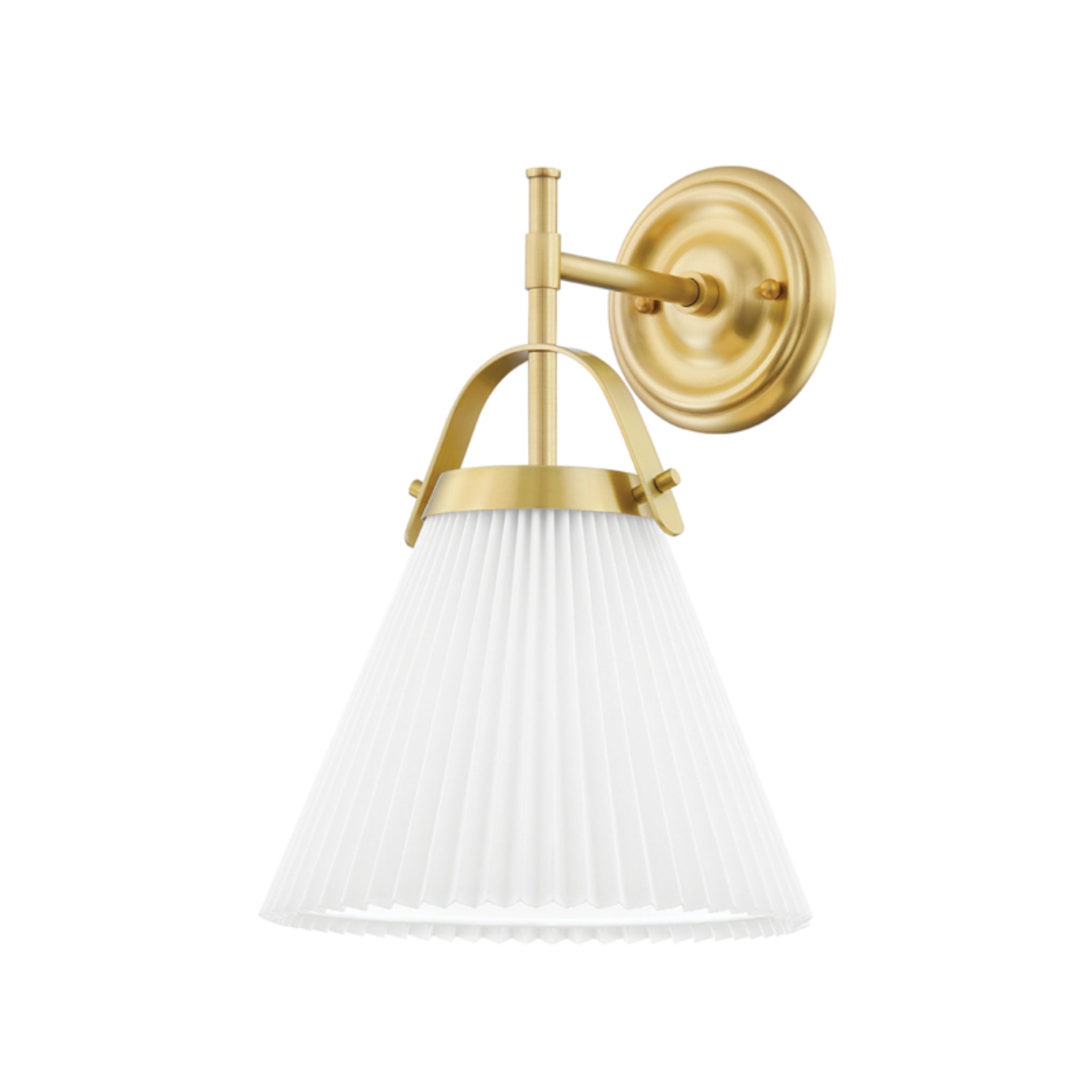 Aldridge 1-Light Wall Sconce in  Aged Brass 9.25L x 9.25W x 14H