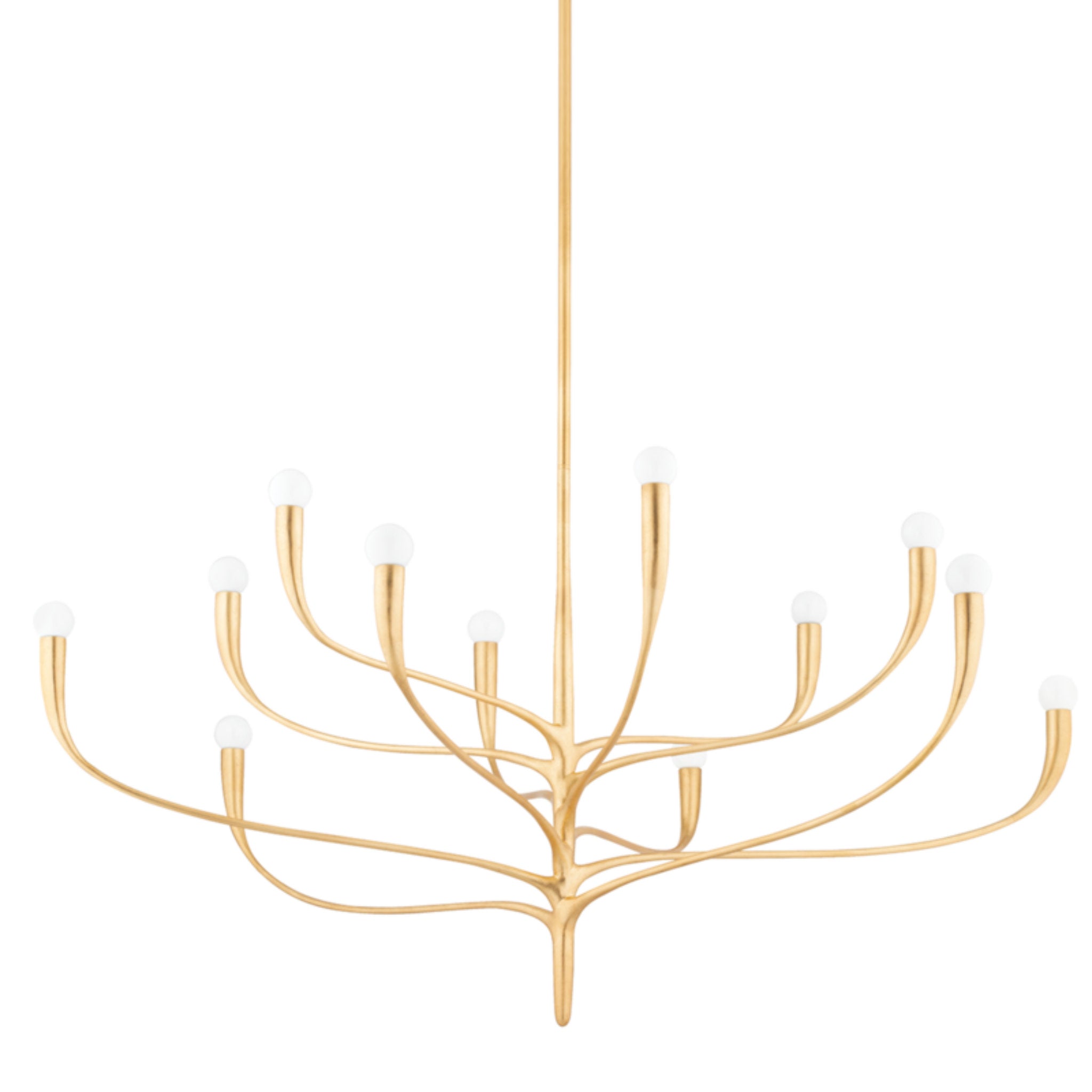 Labra 12-Light Chandelier in  Vintage Gold Leaf 52.25L x 52.25W x 26.5H